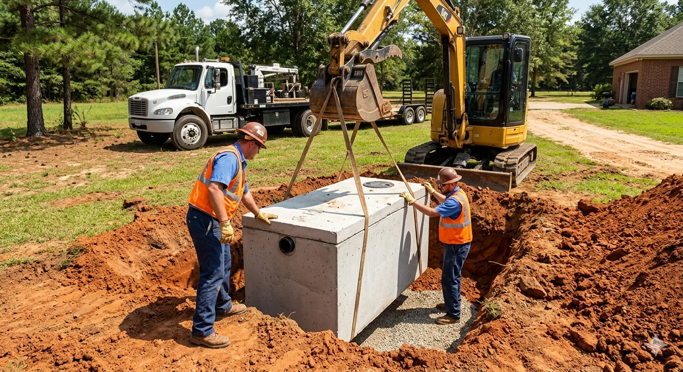 New septic system installation and design in Hattiesburg MS — MDEQ permitted